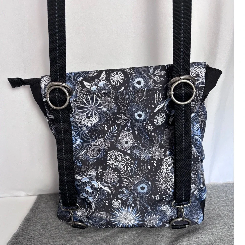 Sakroots Olympic Sea Turtle Backpack and Matching Wallet Set Blue Black  Nwot